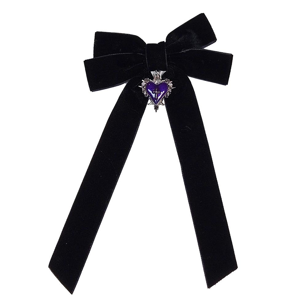 Attitude Hair Dye - Gothic Heart Charm Velvet Haarstrik - Zwart/Paars